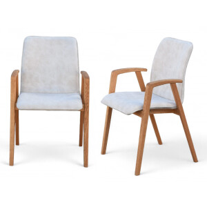 Home affaire Stoel met armleuningen Loreen eetkamerstoel, beklede stoel, designstoel met massief frame, hoogwaardig afgewerkt, armleuningen, stijlvol, comfortabel (set, 2 stuks)