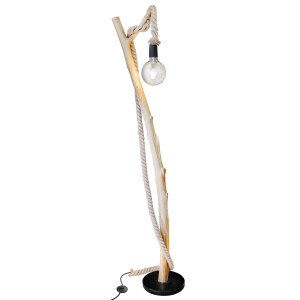 Nowa Staande lamp Nerida Vloerlamp hout bruin, 1x E27 (1 stuk)