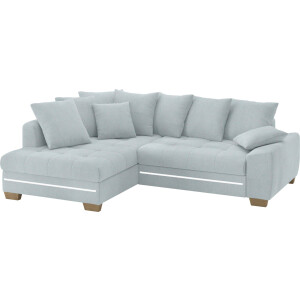 Mr. Couch Hoekbank Nikita II, L-vorm met koudschuim, rgb-led-verlichting, optioneel met bed, bedlade