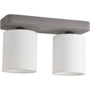 SPOT Light Plafondlamp Gentle Lampenkap van waardevolle stof, echt beton - met de hand gemaakt (1 stuk)