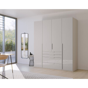 rauch Draaideurkast Purisma met glazen front, laden en vele accessoires, met soft-closetechniek