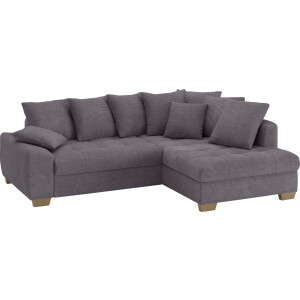 Mr. Couch Hoekbank Nikita II, L-vorm, tot 140kg per zitplaats belastbaar met koudschuim bekleding, optioneel met bed en bedlade