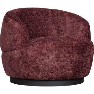 WOOOD Draaibare fauteuil Woolly ronde vorm, in elke richting draaibaar! breedte 84 cm