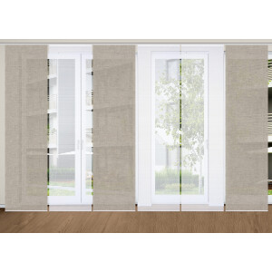 HOME in green Paneelgordijn ESTRA SET DIGITALE PRINT, BAMBOELOOK GERECYCLED (6 stuks)