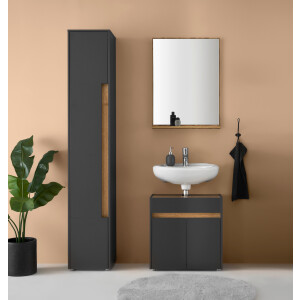 INOSIGN Badmeubelset CITY/ GIRON, badkamer in tijdloos ontwerp, 3-delige badkamer Badkasten en spiegels, in twee kleuren beschikbaar, veel opbergruimte (set, 3 stuks)