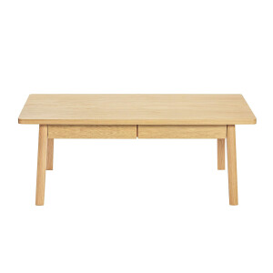 Woodman Salontafel NICE Breedte 120 cm, met 2 lades, echt houtfineer van eiken