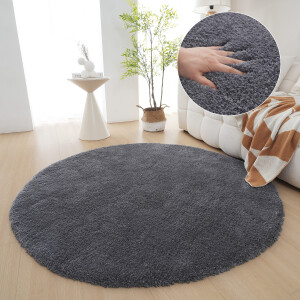 my home Hoogpolig vloerkleed Microvezeltapijt Magong, bijzonder zacht, zeer fijne pool unikleur, zachte vloerkleden, woonkamer, slaapkamer, kinderkamer