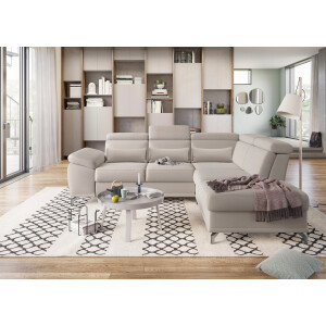 sit&more Hoekbank Cabrio L-vorm, met zitdiepteverstelling, arm- en hoofdsteunverstelling