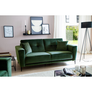 DOMO collection Hocker Topmatras met golfvering, op kunststof glijders