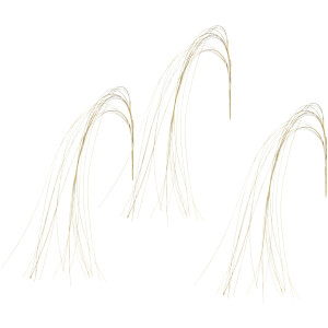 I.GE.A. Kunstbloem Grashalm Decoratieve tak, 2-delige set (2 stuks)