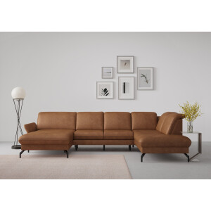 Home affaire Massief houten ledikant Ultima van hout in balk-look met metalen sleepoot