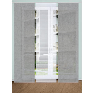 HOME in green Paneelgordijn ESTRA SET DIGITALE PRINT, BAMBOELOOK GERECYCLED (3 stuks)