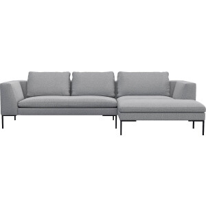 FLEXLUX Hoekbank Loano, geweldige zitcomfort, L-vorm moderne zitbank, vrijstaand, losse kussens, koudschuim in de zitting