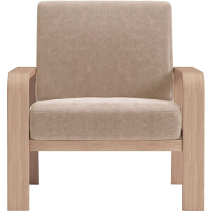 sit&more Fauteuil Kolding Armleuningen van natuurlijk beukenhout, verschillende bekledingen en kleuren