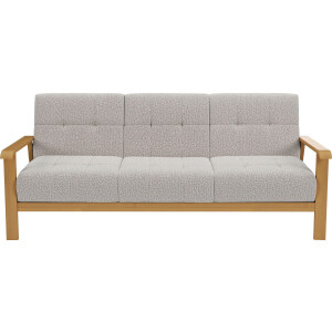 sit&more 3-zitsbank Billund Armleuningen van eikenkleurig beukenhout, verschillende bekledingen en kleuren