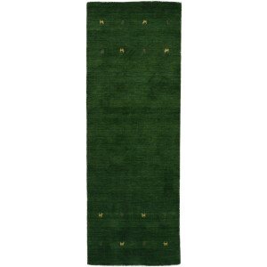 carpetfine Wollen kleed Gabbeh Uni, ook verkrijgbaar als loper en rond pure wol, handgeweven, gabbeh loom dierenmotief, grote kleurkeuze