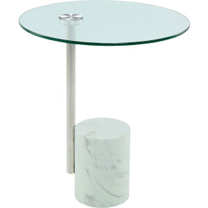 Kayoom Bijzettafel Rosario 525, bijzettafel in glamoureuze stijl, ronde glazen tafelblad (1 stuk)