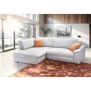 exxpo - sofa fashion Hoekbank Casa Grande incl. bedfunctie, bedlade en rugkussen, comfortabel