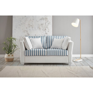 Home affaire 2-zitsbank California maritieme landelijke stijl, in 3 breedtes, met witgelakte houten poten