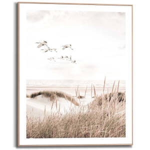 Reinders! Poster Kraanvogels in houten frame