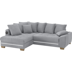 Mr. Couch Hoekbank Nikita II, L-vorm met koudschuim, rgb-led, geluidssysteem, optioneel met bed, bedlade