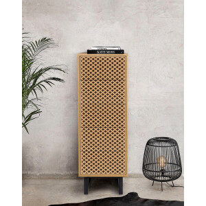 Woodman Hoge kast in scandinavisch design, met bijzondere print