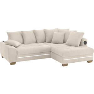 Mr. Couch Hoekbank Nikita II, L-vorm met koudschuim, rgb-led, geluidssysteem, optioneel met bed, bedlade
