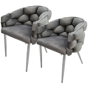 Kayoom Stoel Grace 125 2-delige set, frame van ijzer, comfortabel gepolsterd (set, 2 stuks)