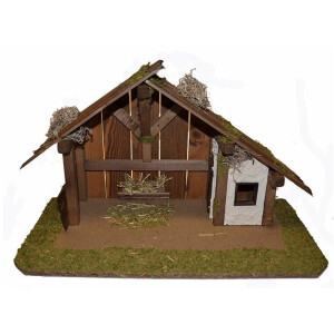 Alfred Kolbe Kribbe Kerst versiering van hout, 50x25x32 cm, voor figuren tot 12 cm hoogte (1-delig)