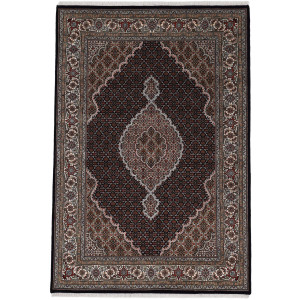 Woven Arts Oosters tapijt Tabriz Mahi met de hand geknoopt, woonkamer, zuivere wol