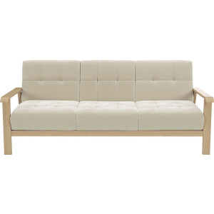sit&more 3-zitsbank Billund Armleuningen van natuurlijk beukenhout, verschillende bekledingen en kleuren