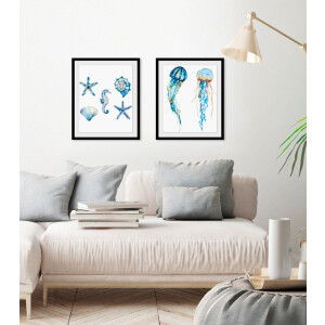 queence Wanddecoratie Alexander HD premium posterdruk incl. houten lijst (1 stuk)