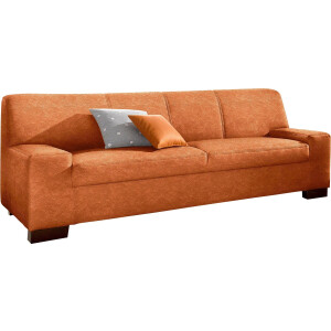 DOMO collection 2-zitsbank Norma, tijdloos, kubisch en elegant, comfortabel, platte armleuningen
