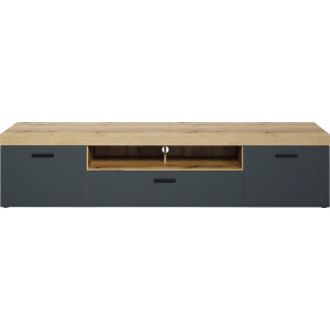 Home affaire Tv-meubel Tyler TV-kast TV-lowboard, eindhoutapplicaties, breedte 230 cm (1 stuk)