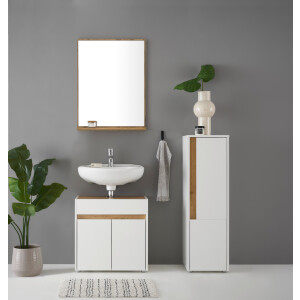 INOSIGN Badmeubelset CITY/ GIRON, badkamer in tijdloos ontwerp, 3-delige badkamer Badkasten en spiegels, in twee kleuren beschikbaar, veel opbergruimte (set, 3 stuks)