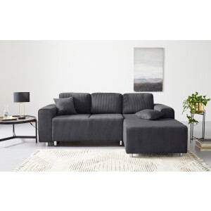 Guido Maria Kretschmer Home&Living Hoekbank Györ L-vorm, optioneel met bedfunctie en bedlade inclusief 2 sierkussens