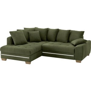 Mr. Couch Hoekbank Nikita II, L-vorm met koudschuim, rgb-led-verlichting, optioneel met bed, bedlade
