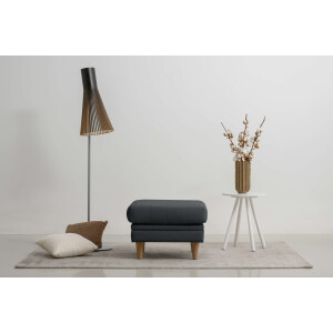 Home affaire Hocker Arellano, breedte 63 cm klassiek ontwerp, met massief houten voeten, fijn geweven stof