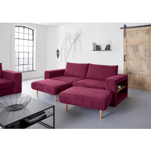 LOOKS BY WOLFGANG JOOP 4-zitsbank Looksvb Aan te passen bank: de bank wordt een bank met 2 hockers, met kastfunctie