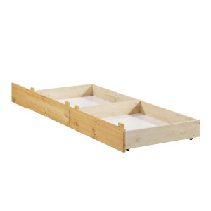Home affaire Bedlade Luven van massief grenen, 2 stuks, passen perfect onder het bed luven (2 stuks)