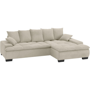 Mr. Couch Hoekbank Haiti II, L-vorm met koudschuim bekleding, optioneel met bed en bedlade