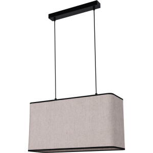 andas Hanglamp Virrat, in Scandinavische stijl Hanglamp met linnen kap, in tijdloos ontwerp, gemaakt in Europa (2 stuks)