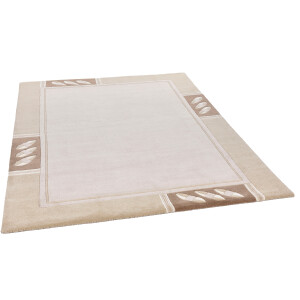 THEKO Wollen kleed Royal Nepali 3029 zuivere wol, handgetuft, modern design, met randdessin