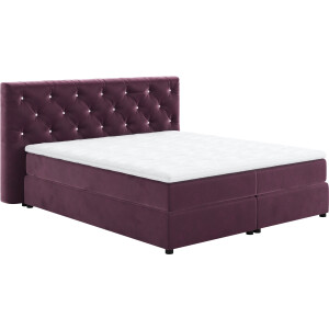 COTTA Boxspring Castlerock met strass-steentjes in het hoofdeinde, incl. topper