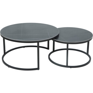 HELA Salontafel LUIS Topseller 2-delige set, 12mm sintersteen, marmerlook, boho salontafel (set, 2 stuks)
