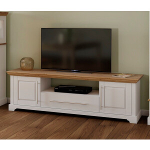 Home affaire Tv-meubel Meliss Lowboard, 2-deurs, breedte 171 cm, massief grenen, FSC