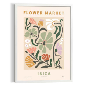 Reinders! Artprint op linnen FLOWER MARKET