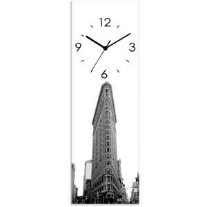 Artland Wandklok Flatiron Building New York optioneel verkrijgbaar met kwarts- of radiografisch uurwerk, geruisloos zonder tikkend geluid