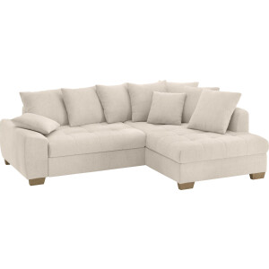 Mr. Couch Hoekbank Nikita II, L-vorm, tot 140kg per zitplaats belastbaar met koudschuim bekleding, optioneel met bed en bedlade