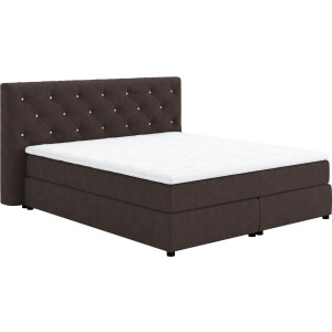 COTTA Boxspring Castlerock met strass-steentjes in het hoofdeinde, incl. topper